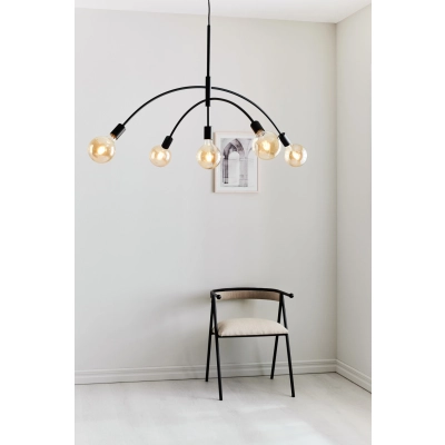 Crux lampa wisząca 5xE27 108282 czarna