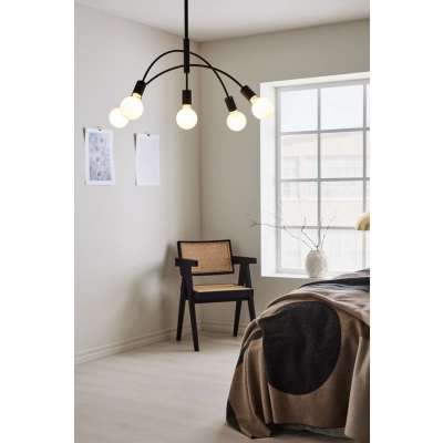 Cygnus lampa wisząca 5xE27 108286 czarna