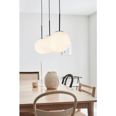 Dione lampa wisząca 3xE14 108269 czarna, biała