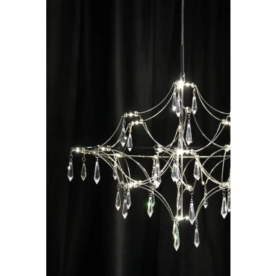 Efesos lampa wisząca LED 14W 470lm 3000K 108869 stalowa, przezroczysta