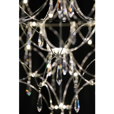 Efesos lampa wisząca LED 25W 815lm 3000K 108870 stalowa, przezroczysta