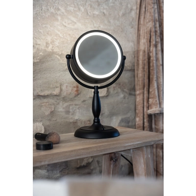 Face lampka stołowa 1xE14 108788 czarna, oszroniona