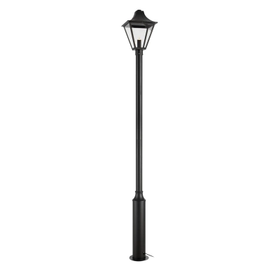 Garden 24 Postlamp IP44 lampa słupowa LED 3W 150lm 3000K 108171 czarna, przezroczysta Markslojd