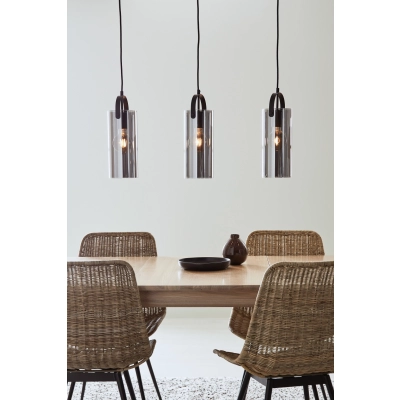Glory lampa wisząca 3xE27 108219 czarna, dymna