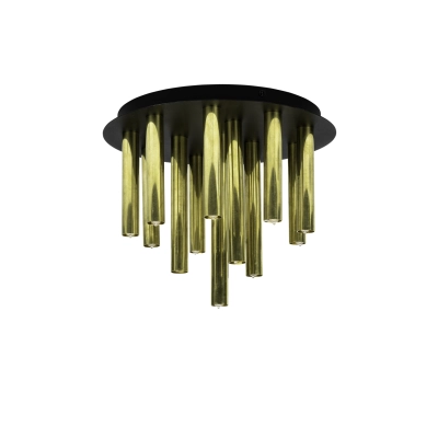 Gocce lampa sufitowa 13xG9 108504 czarna, mosiężna Markslojd