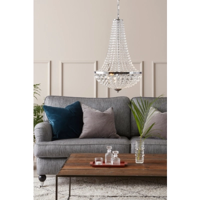 Granso lampa wisząca 2xE14 104890 chrom, transparentna