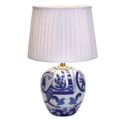 Göteborg lampka stołowa 1xE27 105000 niebieski, biała Markslojd