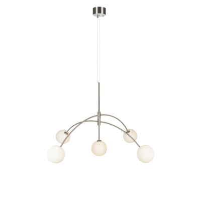 Heaven lampa wisząca 5xG9 107559 stalowa, biała Markslojd