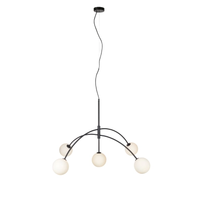 Heaven lampa wisząca 5xG9 107560 czarna, biała Markslojd