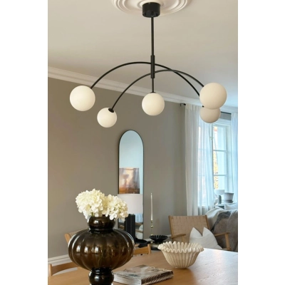 Heaven lampa wisząca 5xG9 107560 czarna, biała