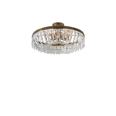 Hovdala lampa sufitowa 4xE14 100618 antyczna, transparentna Markslojd