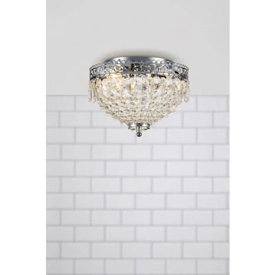 Joline lampa sufitowa 2xE14 108424 czarna, przezroczysta