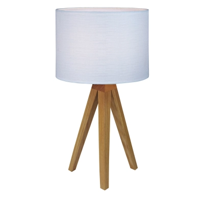 Kullen lampka stołowa 1xE14 104625 dąb, biała Markslojd