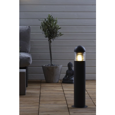 Kurt 0,6m IP44 słupek 1xE27 102571 szary, transparentny