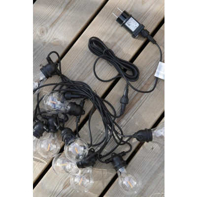 Link Party Light IP44 girlanda 10xLED 2,5W 1900K 108902 czarna