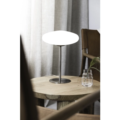 Locus lampka stołowa 1xG9 108439 stalowa, biała