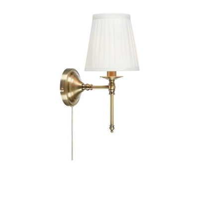 Manor kinkiet 1xE14 108968 biały, antyczny mosiądz Markslojd