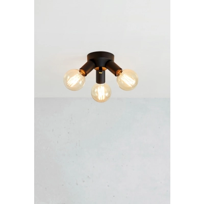 Mazzo lampa sufitowa 3xE27 108549 czarna