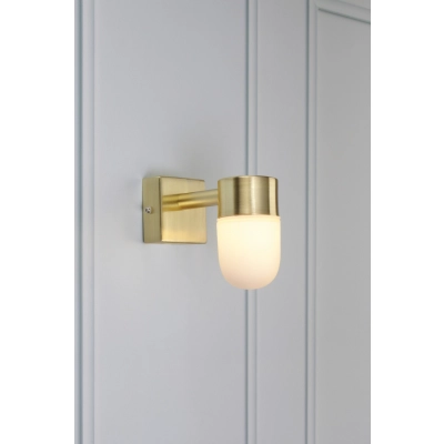 Menton IP44 kinkiet 1xG9 106374 mosiężny, biały