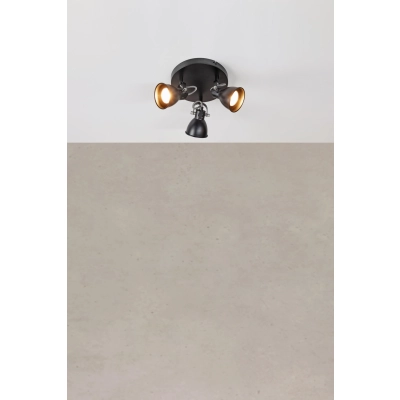 Mion lampa sufitowa 3xGU10 108847 czarna