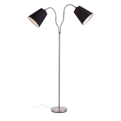 Modena lampa podłogowa 2xE27 105248 stalowa, czarna Markslojd
