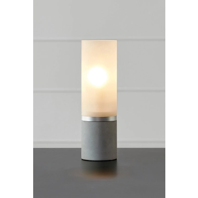 Molo lampka stołowa 1xE14 108594 szara, oszroniona