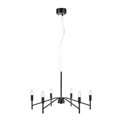 Monarch lampa wisząca 6xE14 108209 czarna Markslojd