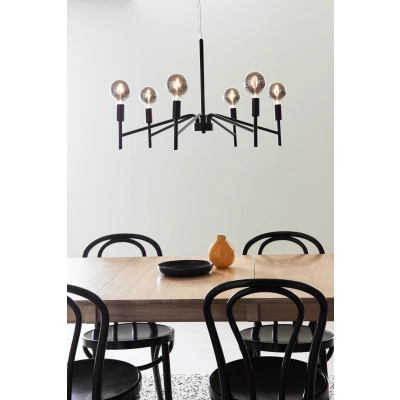 Monarch lampa wisząca 6xE14 108209 czarna