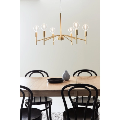 Monarch lampa wisząca 6xE14 108210 złota