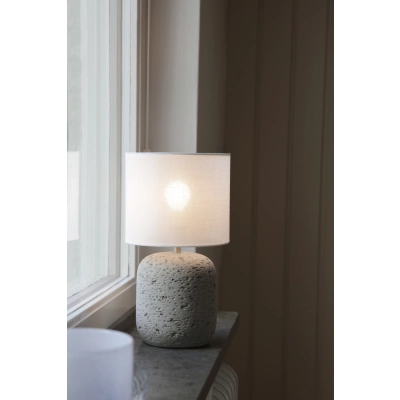 Montagna lampka stołowa 1xE14 108861 szara, biała