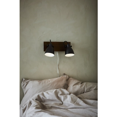 Native kinkiet 2xE14 108213 brązowy, czarny