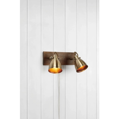 Native kinkiet 2xE14 108214 brązowy, antyczny