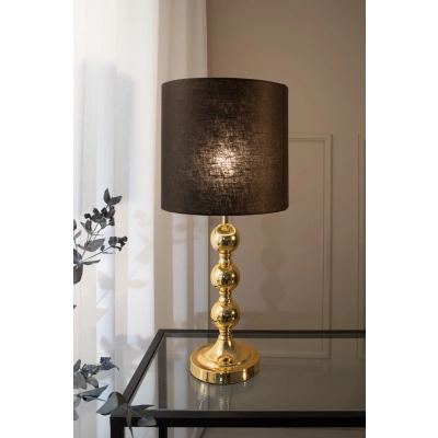 Octo lampka stołowa 1xE27 108574 mosiężna, czarna