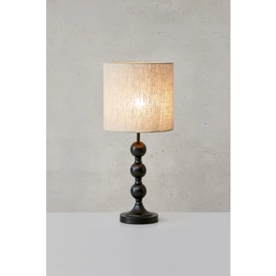 Octo lampka stołowa 1xE27 108575 czarna, piaskowa