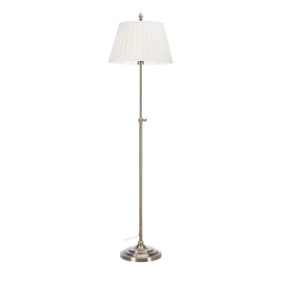 Oxford lampa podłogowa 1xE27 108972 biała, antyczny mosiądz Markslojd