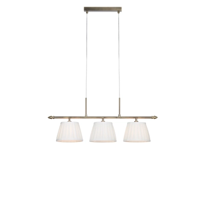 Oxford lampa wisząca 3xE14 108975 biała, antyczny mosiądz Markslojd