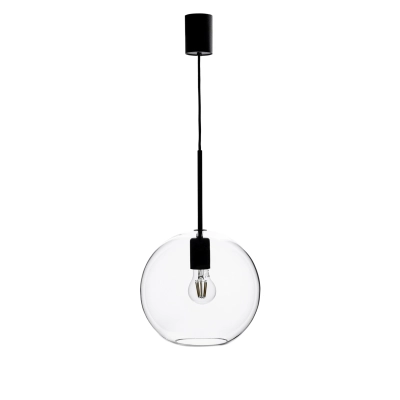 Patera lampa wisząca 1xE27 108506 czarna, przezroczysta Markslojd