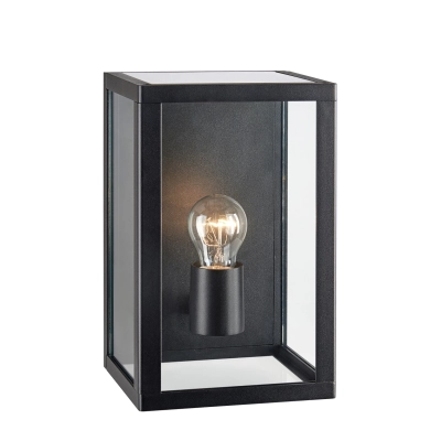 Pelham IP44 kinkiet 1xE27 107113 czarny, przezroczysty Markslojd