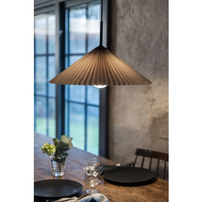 Plisado lampa wisząca 1xE27 108709 czarna, szara