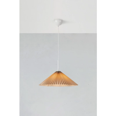Plisado lampa wisząca 1xE27 108710 biała, beżowa