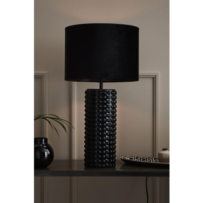 Proud lampka stołowa 1xE27 107483 czarna