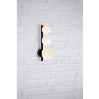 Puro IP44 kinkiet 3xG9 108349 czarny, biały