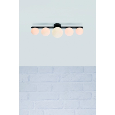 Puro IP44 lampa sufitowa 5xG9 108348 czarna, biała