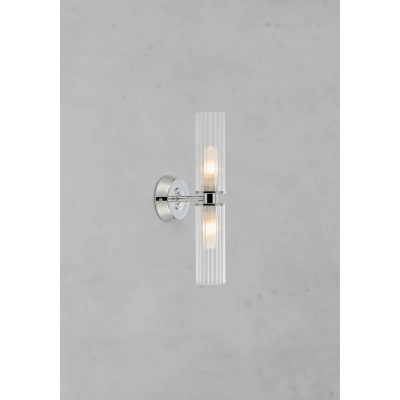 Rimini IP44 kinkiet 2xG9 109027 przezroczysty, chrom