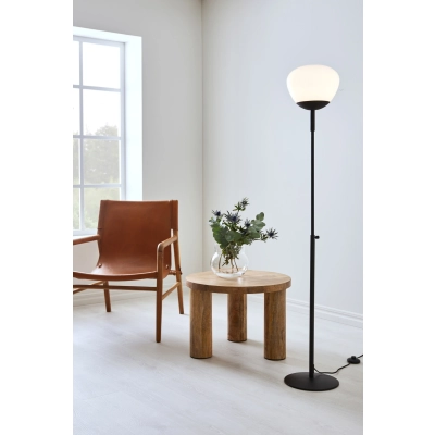 Rise lampa podłogowa 1xE27 108278 czarna, dymna