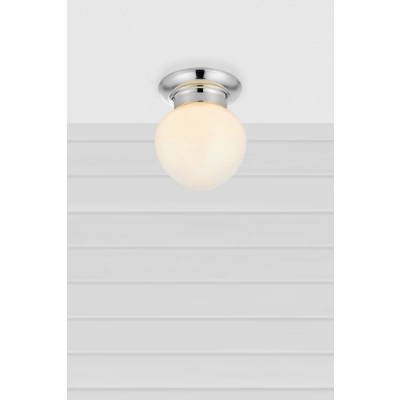 Ronda IP44 lampa sufitowa 1xE27 109029 biała, chrom