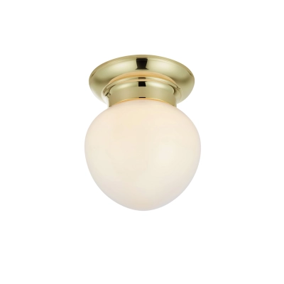 Ronda IP44 lampa sufitowa 1xE27 109030 biała, mosiężny Markslojd