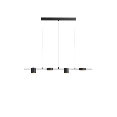 Row lampa wisząca 4xG9 107746 czarna, biała Markslojd