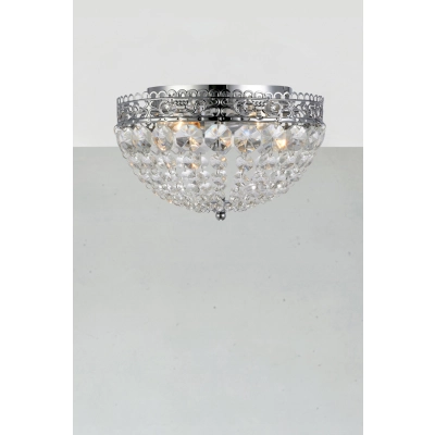 Saxholm lampa sufitowa 2xE14 106062 chrom, transparentna