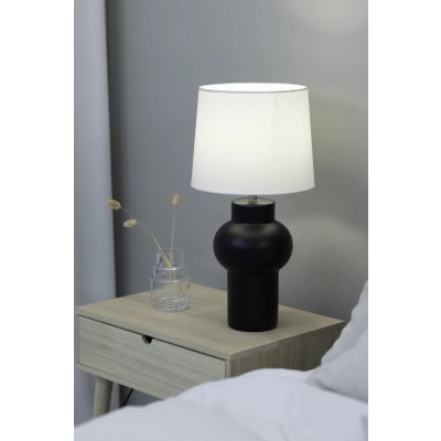 Shape lampka stołowa 1xE27 108449 czarna, biała